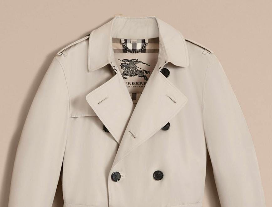 clothing apparel trench coat overcoat coat