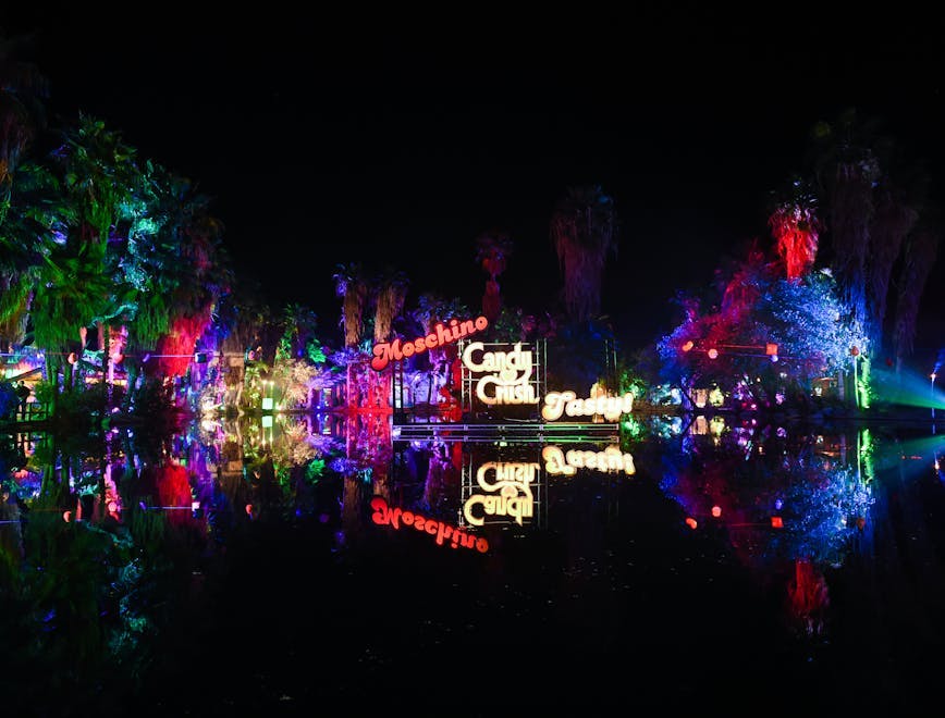 horizontal coachella california festival crowd light lighting night life
