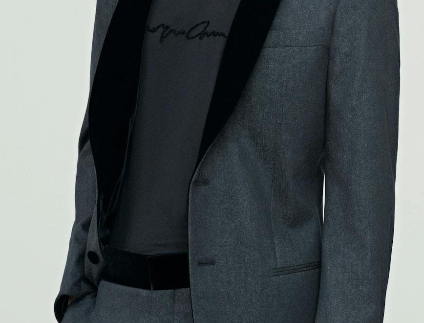 clothing apparel suit overcoat coat blazer jacket tuxedo sleeve person