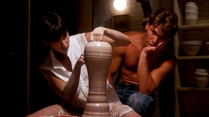 pottery person human vase jar