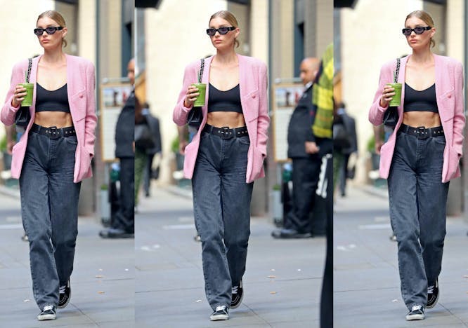 clothing person shoe pants sunglasses accessories sleeve pedestrian overcoat coat