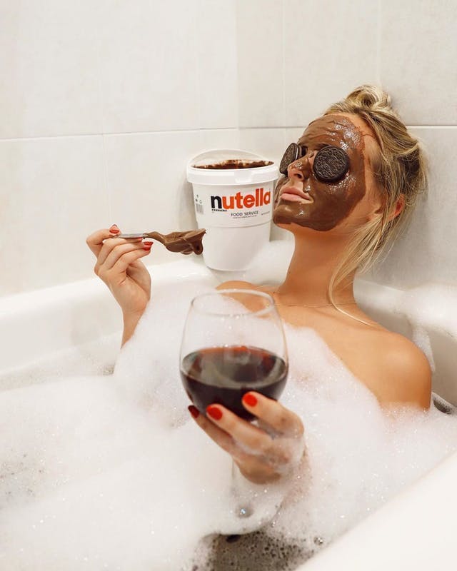 bathtub tub sunglasses accessories accessory person human beverage glass dating