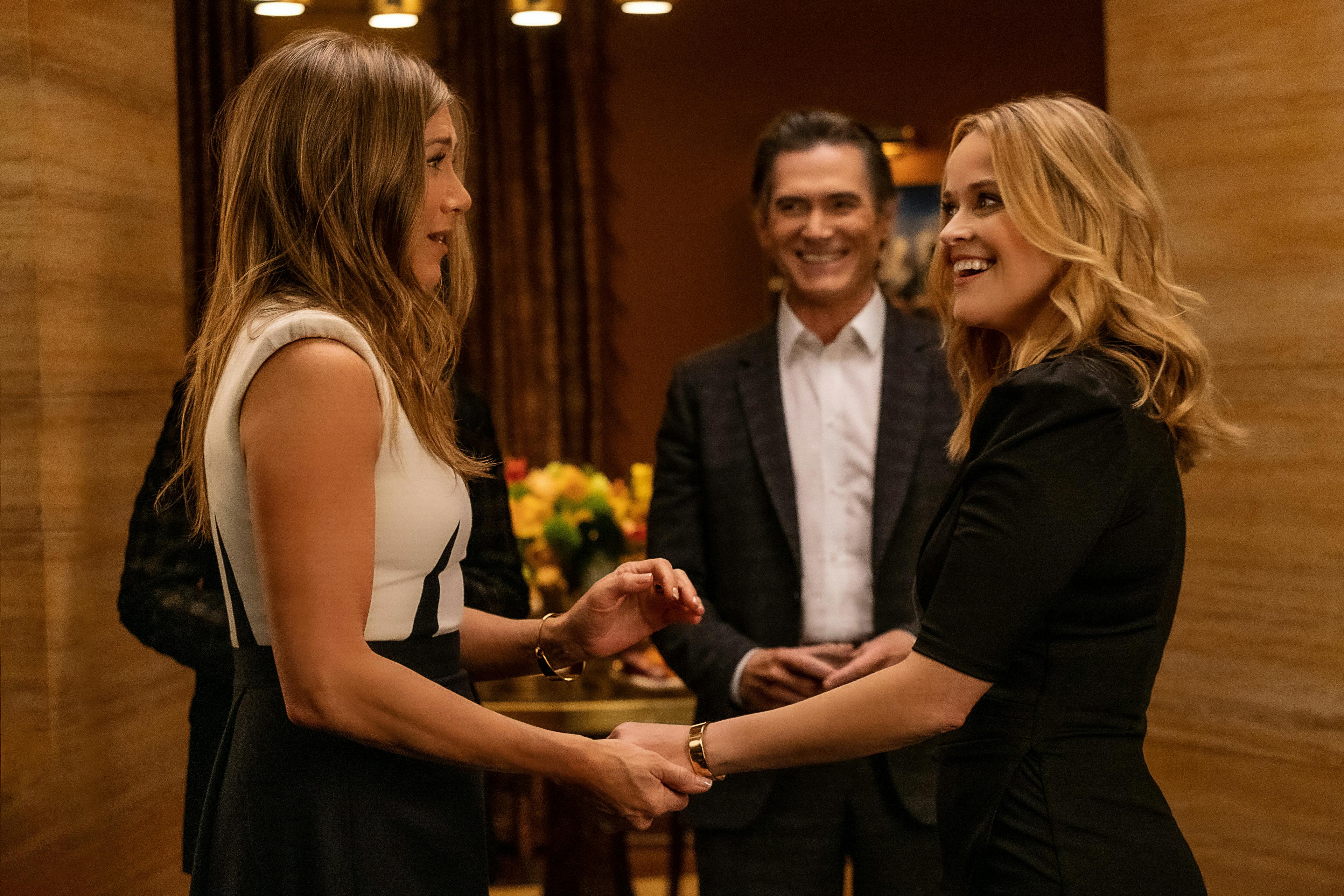 Jennifer Aniston, Billy Crudup et Reese Witherspoon. Crédits Apple TV+