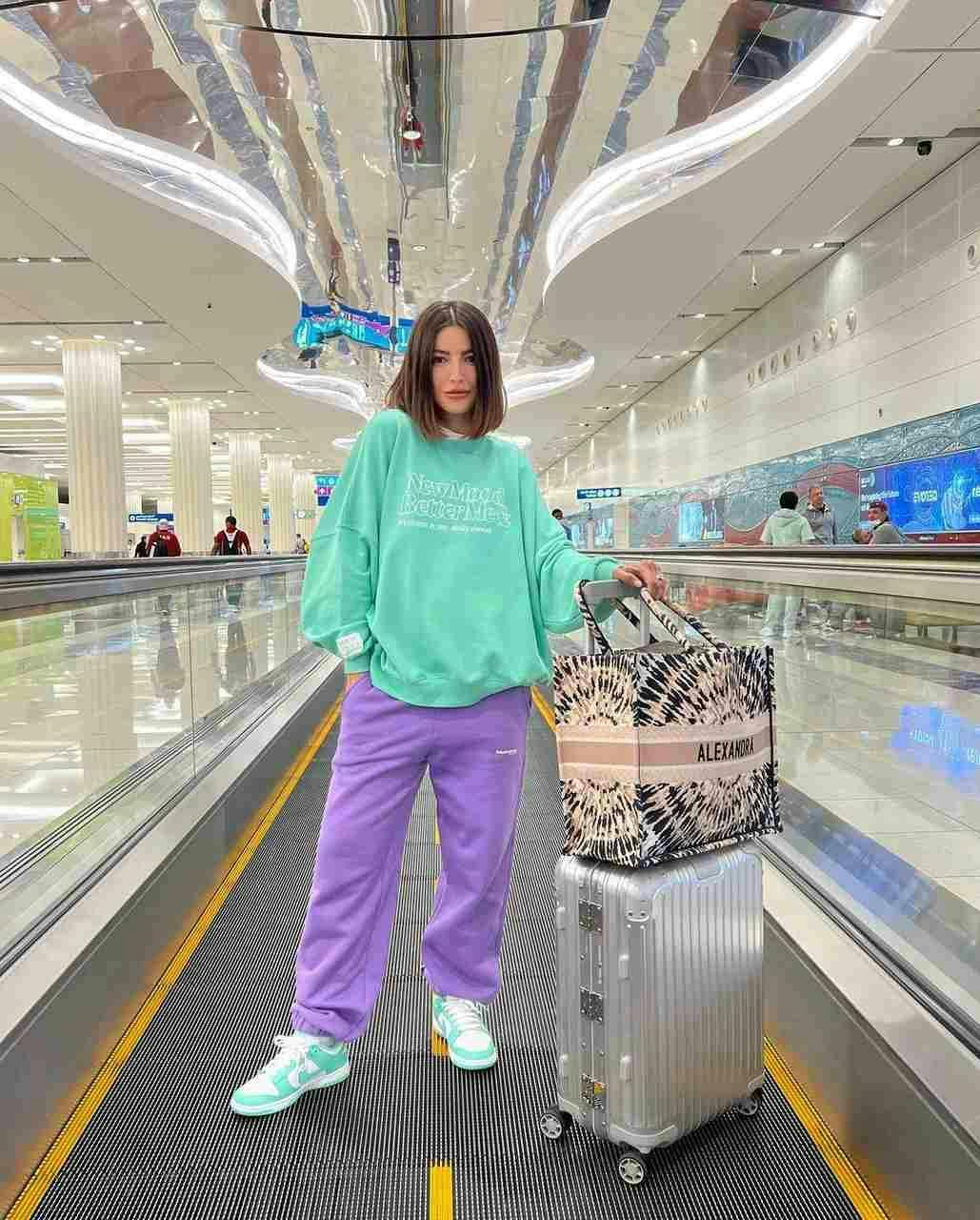 shop person human supermarket market grocery store pants clothing apparel