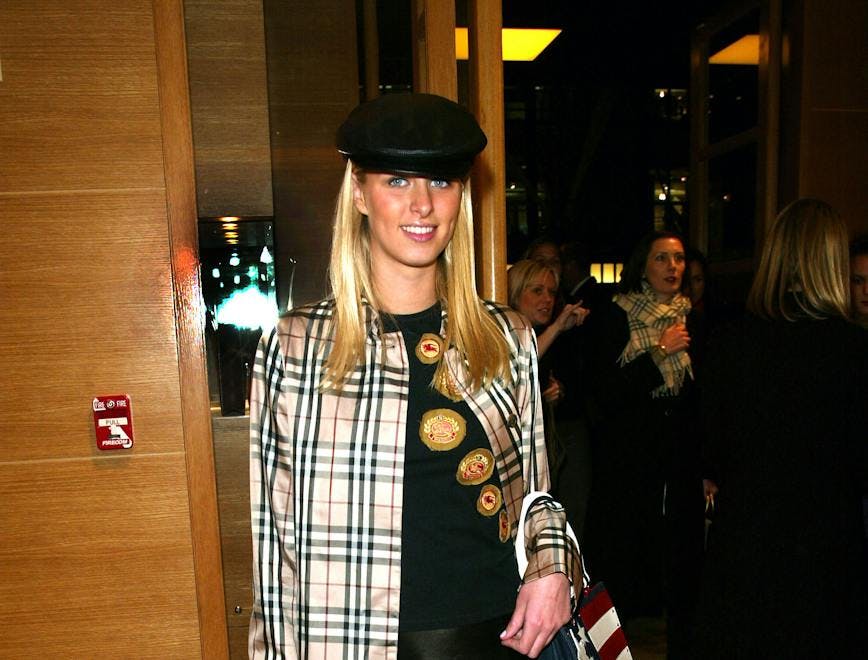 nicky hilton handbag fashion cap hat new york ny clothing apparel person human