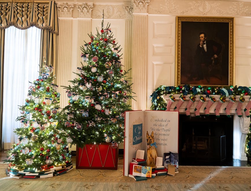 white house 117th congress decorations holidays at the white house chistmas decor lights holiday gingerbread white house state dining room washington dc person man adult male christmas decorations festival christmas christmas tree