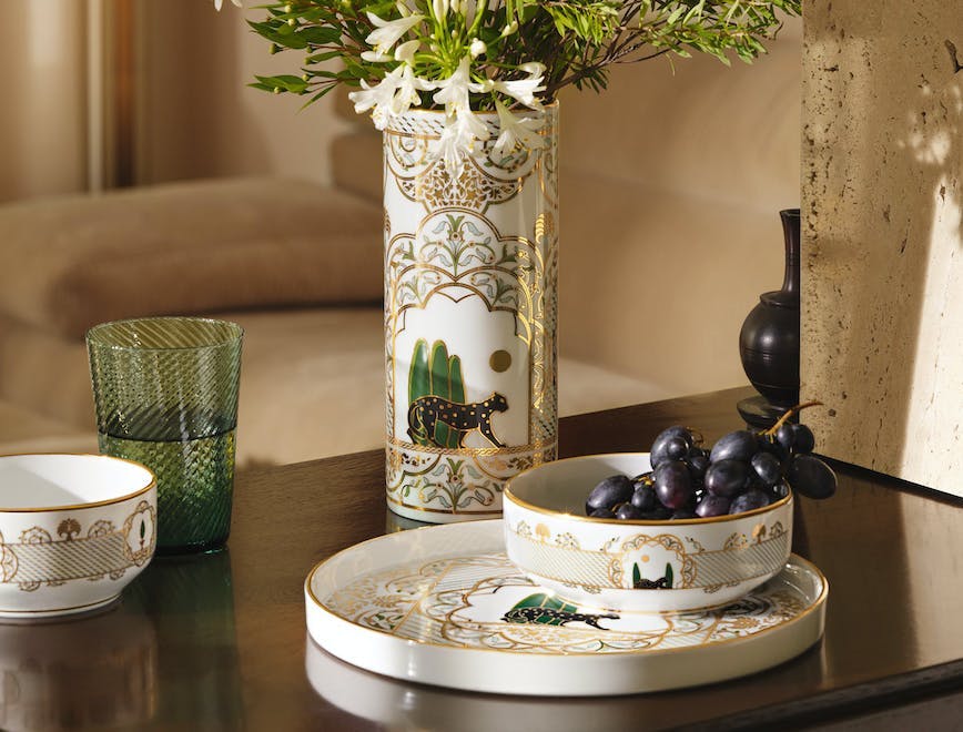 tabletop table furniture pottery saucer coffee table cup porcelain flower arrangement plant