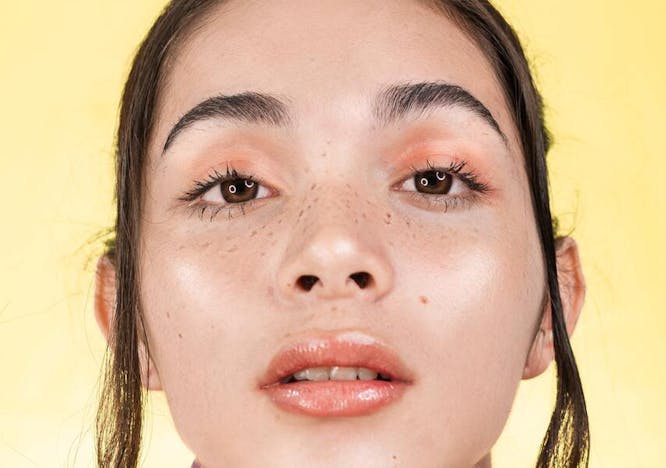 head person face neck skin adult female woman cosmetics lipstick