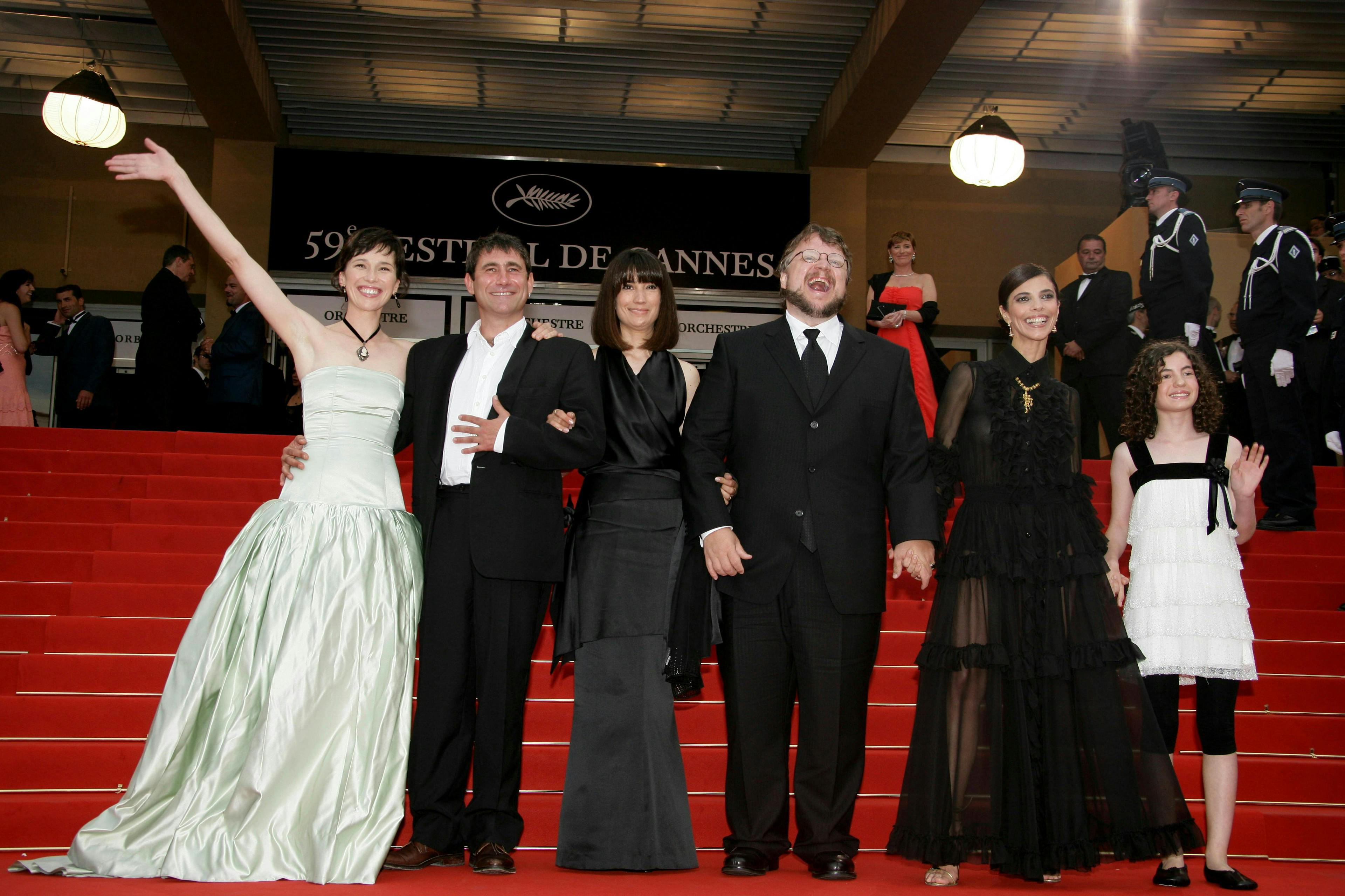 Guillermo de Toro et l'équipe du film "Le Labyrinthe de Pan", Cannes 2006 - Getty Images