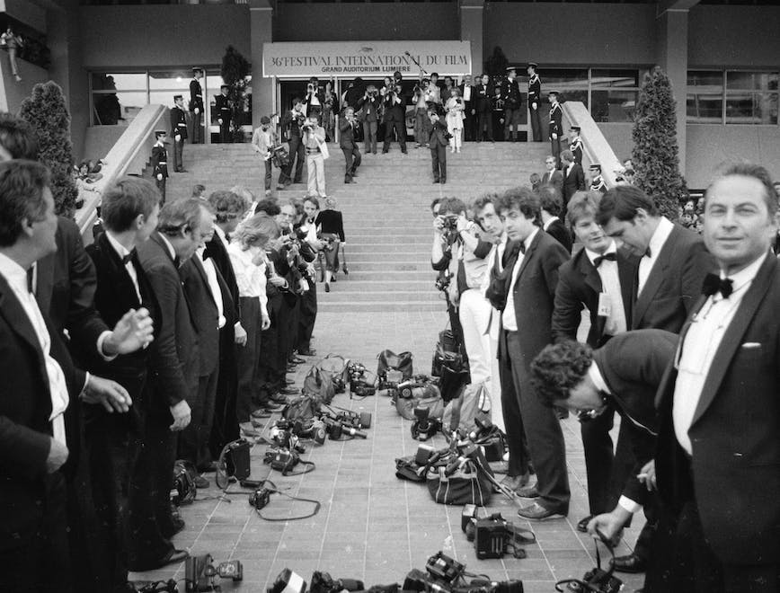 Un festival de photographes en grève, Cannes 1983 - Getty Images