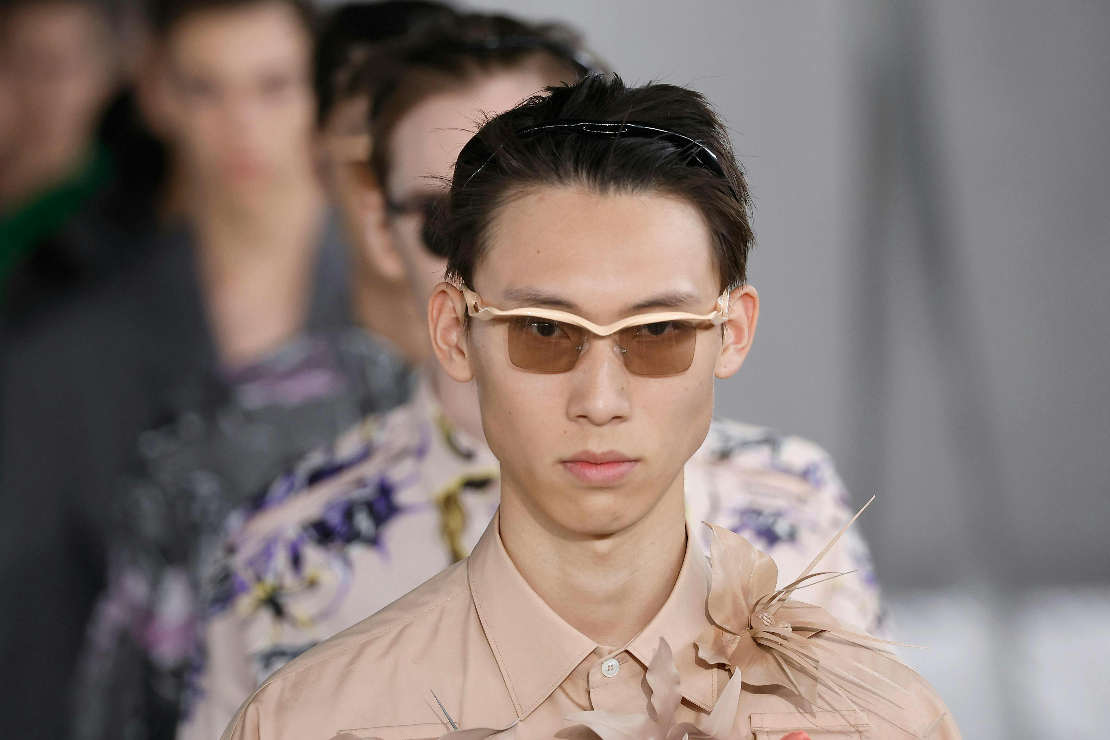 milan fashion accessories sunglasses adult male man person face head