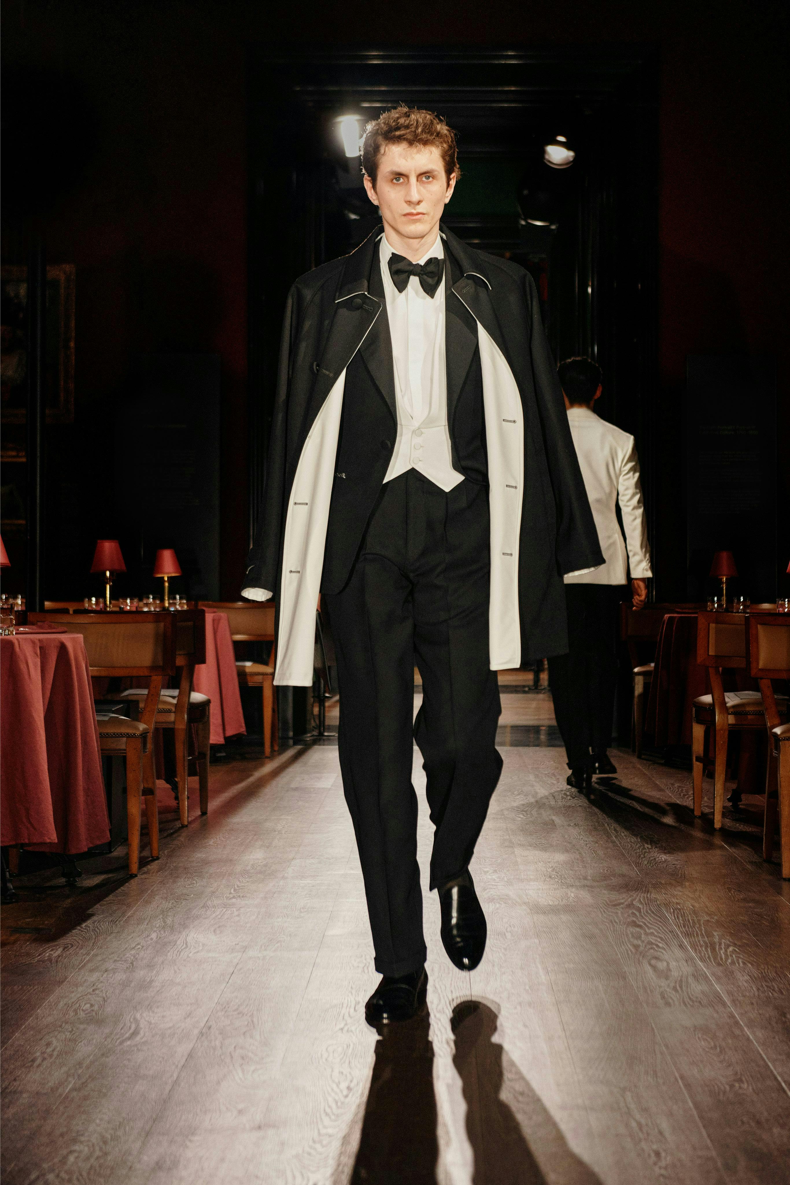 formal wear suit fashion floor flooring tuxedo coat adult man person